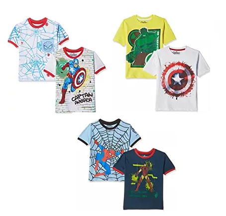 India Desire : Get Flat 65% Off On Marvel-Avengers Boys T-Shirt Pack Of 2 From Rs. 279